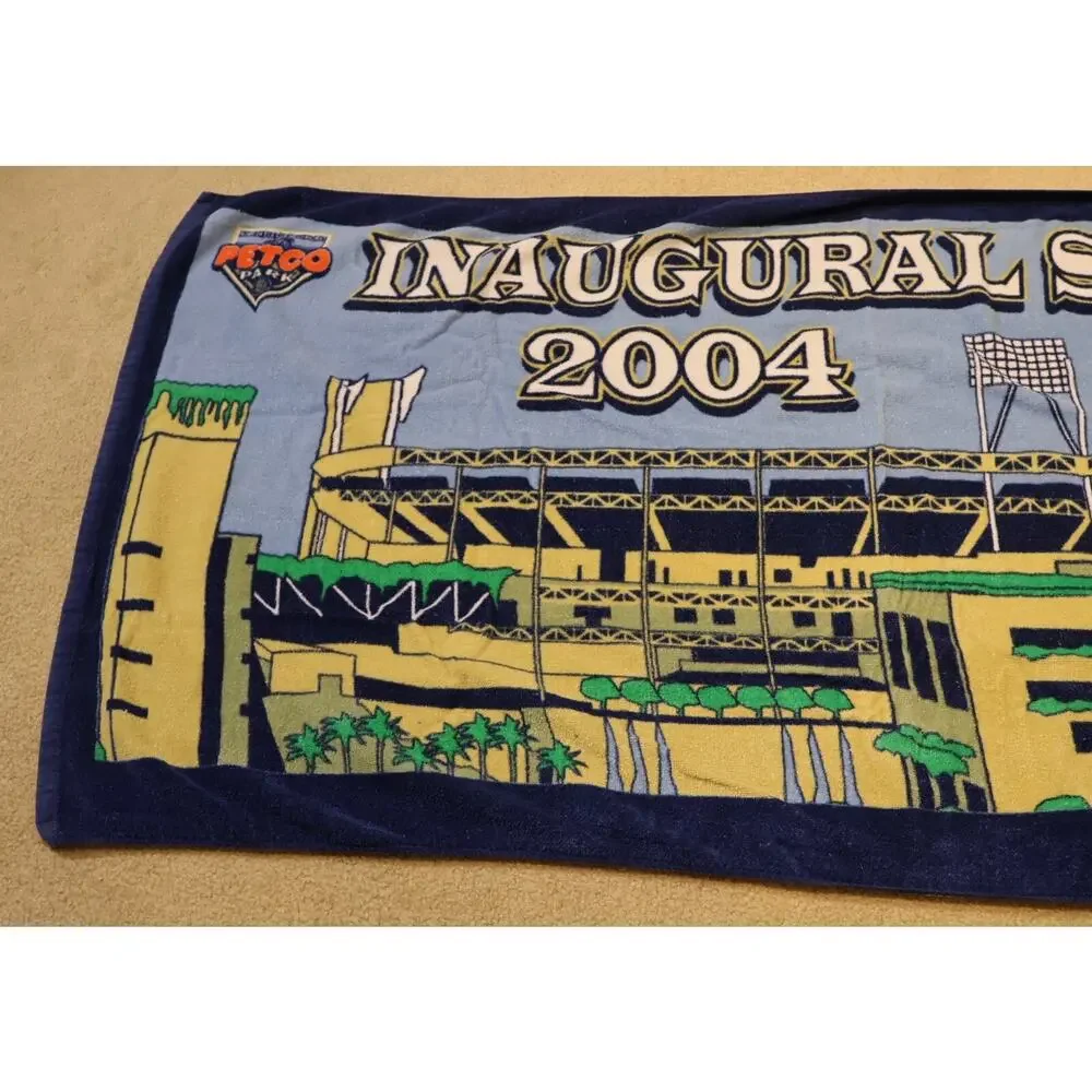 San Diego Padres Beach Towel Petco Park Inaugural Season 2004 Toyota